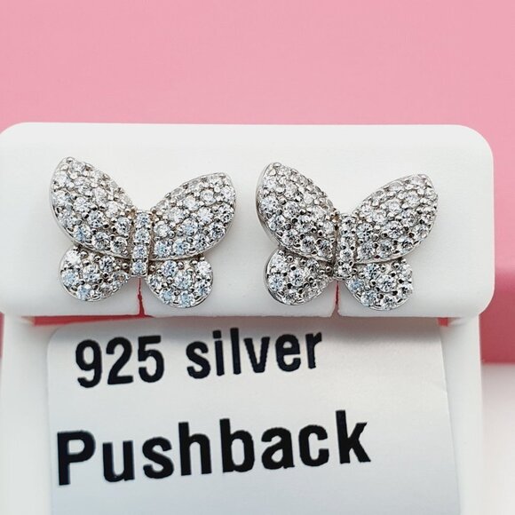 925 Sterling Silver Cubic Zirconia Earrings, U19254524 - Picture 3 of 10